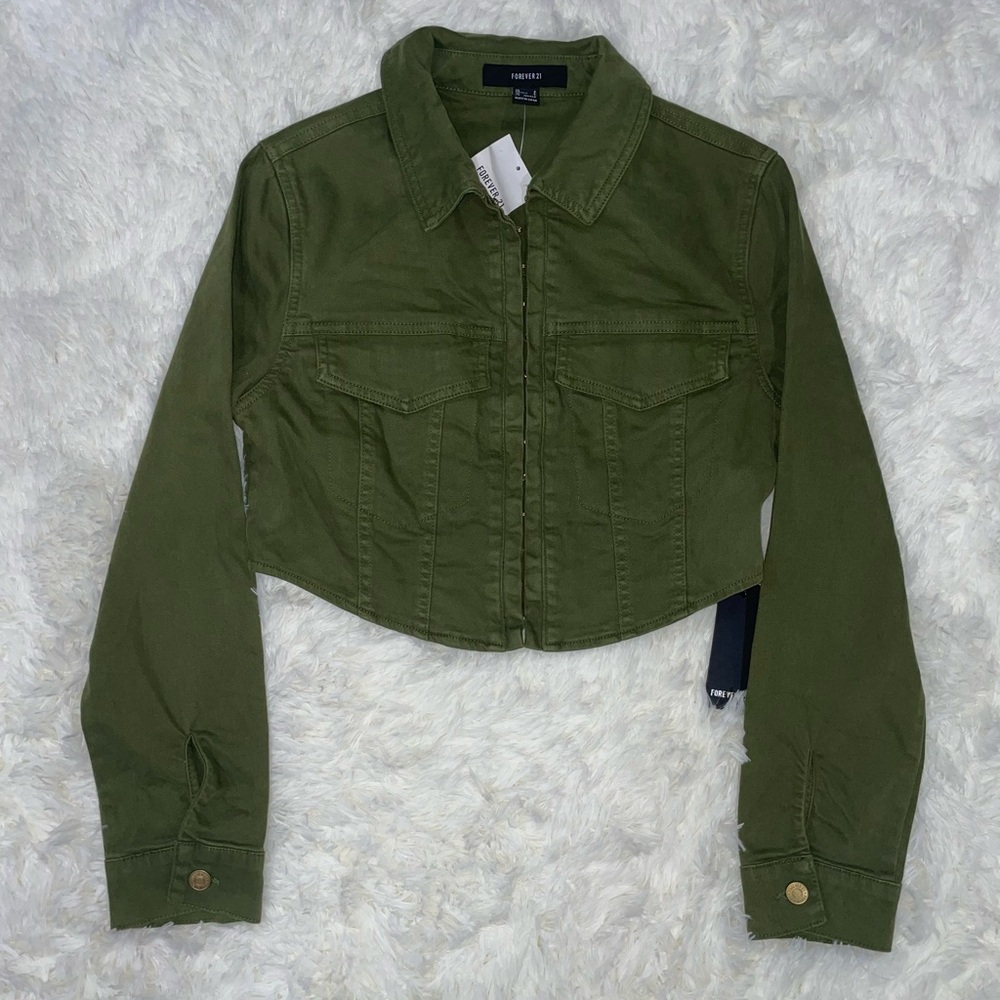 Forever 21 Cropped Denim Jacket